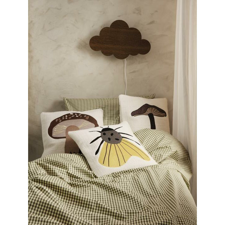 Ferm Living Check Bed Linen Junior 100x140 cm, amarillo