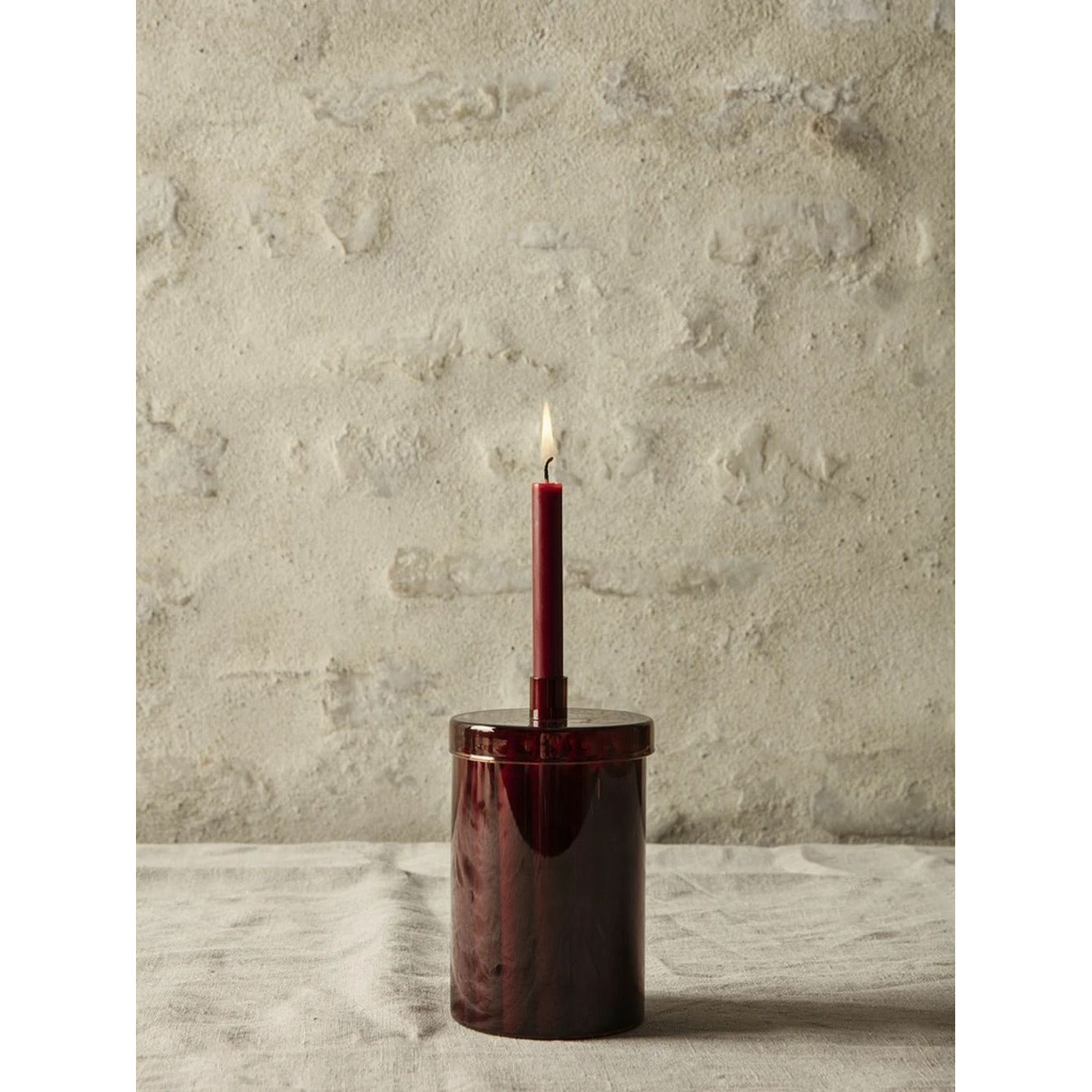 Ferm Living Countdown To Christmas Candle, Dark Red