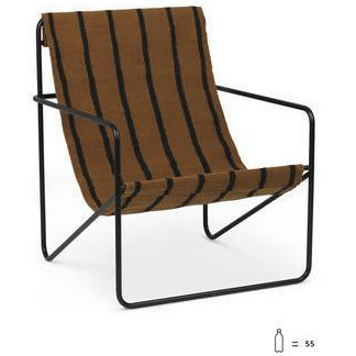 Ferm Living Desert Chair, Black/Stripe
