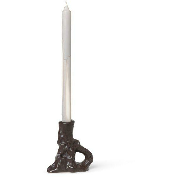 Ferm Living Ditto Candele Single, Brown scuro