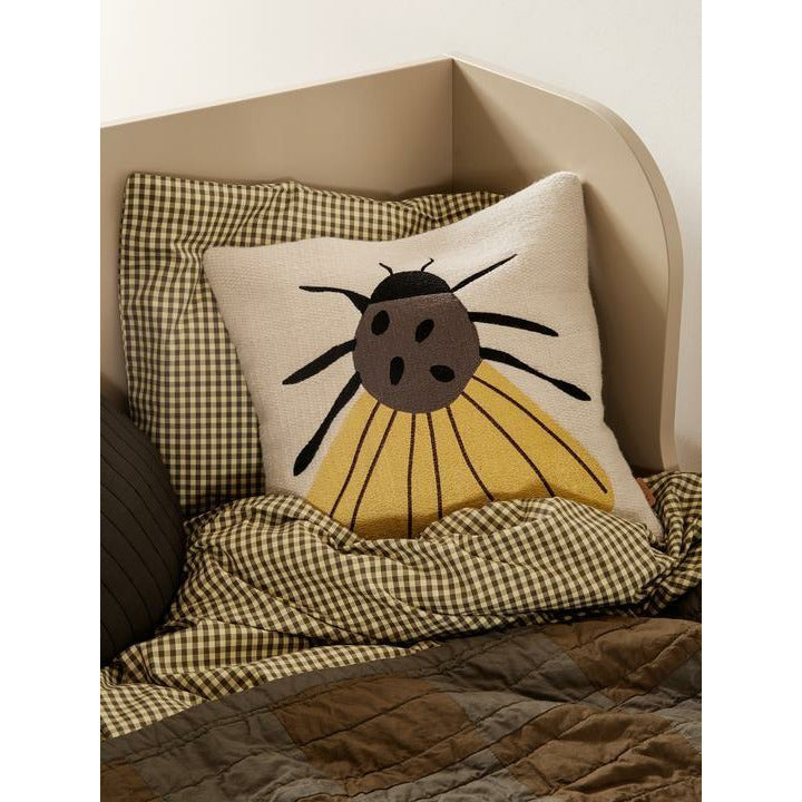 Ferm Living Forest Embroidery Cushion 40x40 Cm, Moth