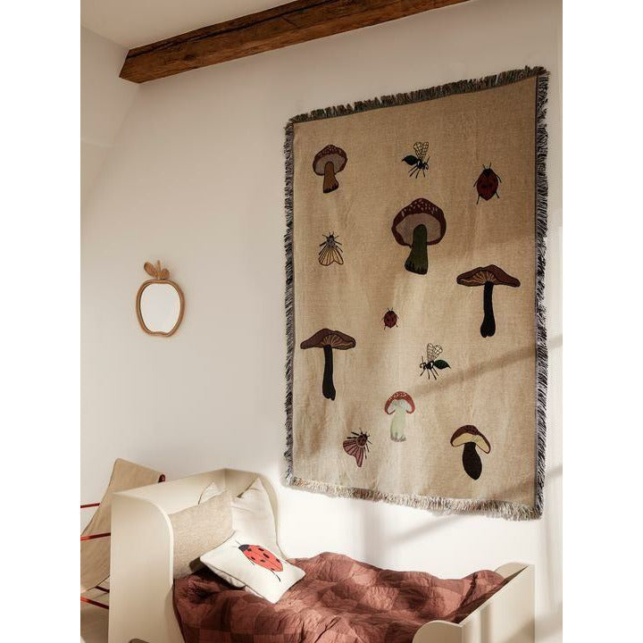 Ferm Living Couverture de la tapisserie forestière 120x170 cm, sable