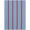 Ferm Living Hale Tea Towel, Faded Blue/Burgundy