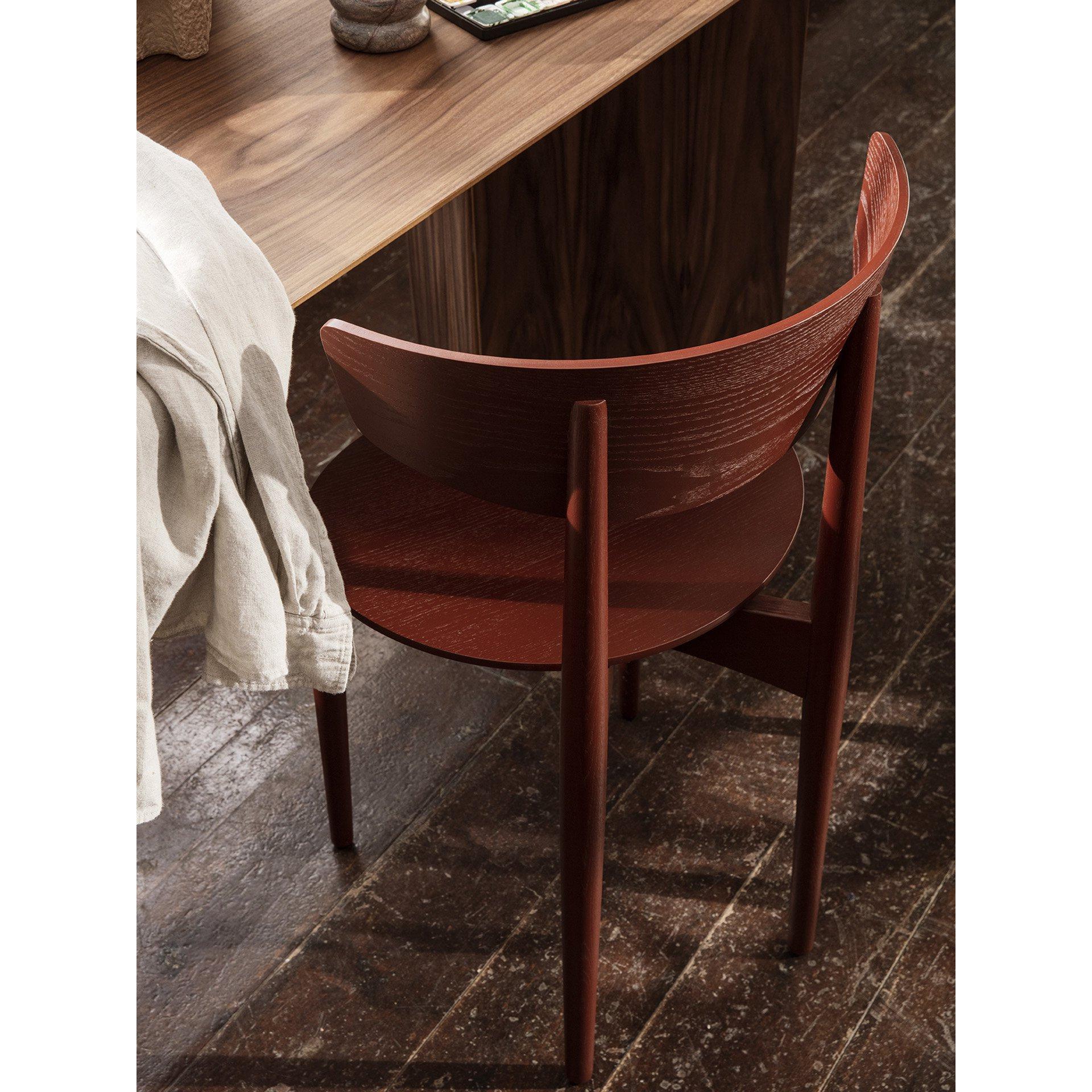 Ferm Living Herman Dining Chair Oak, Red Brown