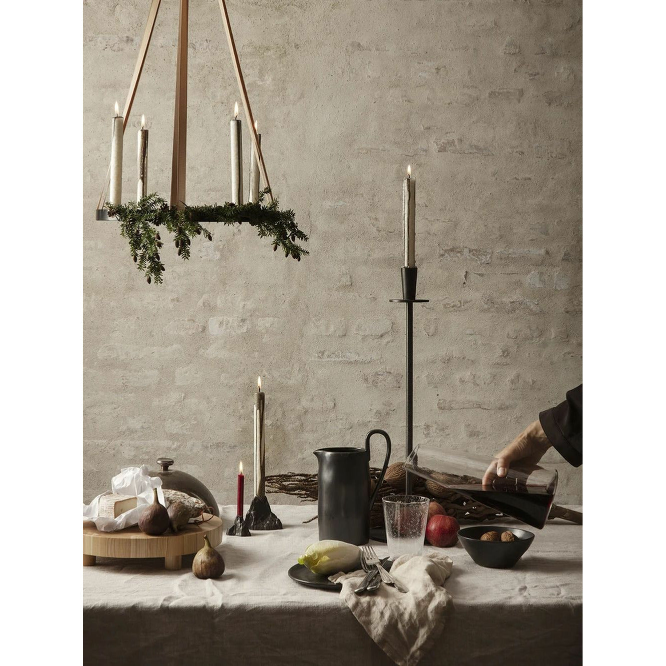 Ferm Living Hoy Candlestick, Black