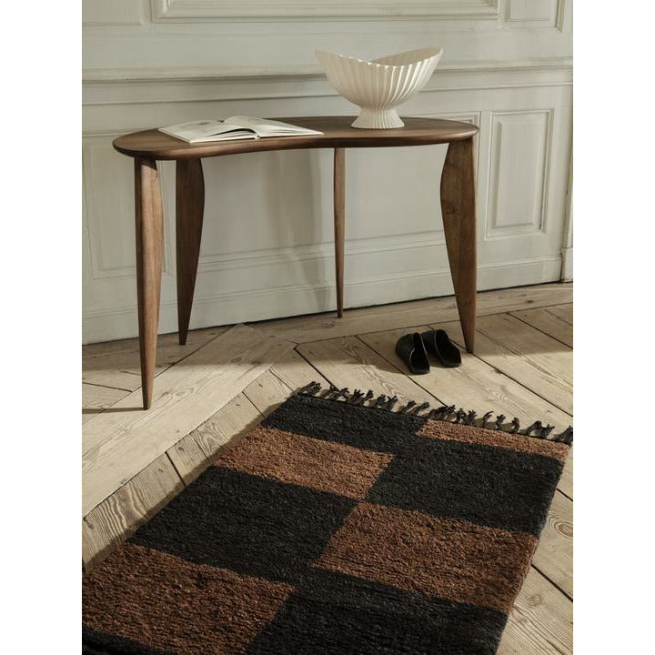 Ferm Living Mara Hand Knotted Carpet 120x180 Cm, Black/Chocolate