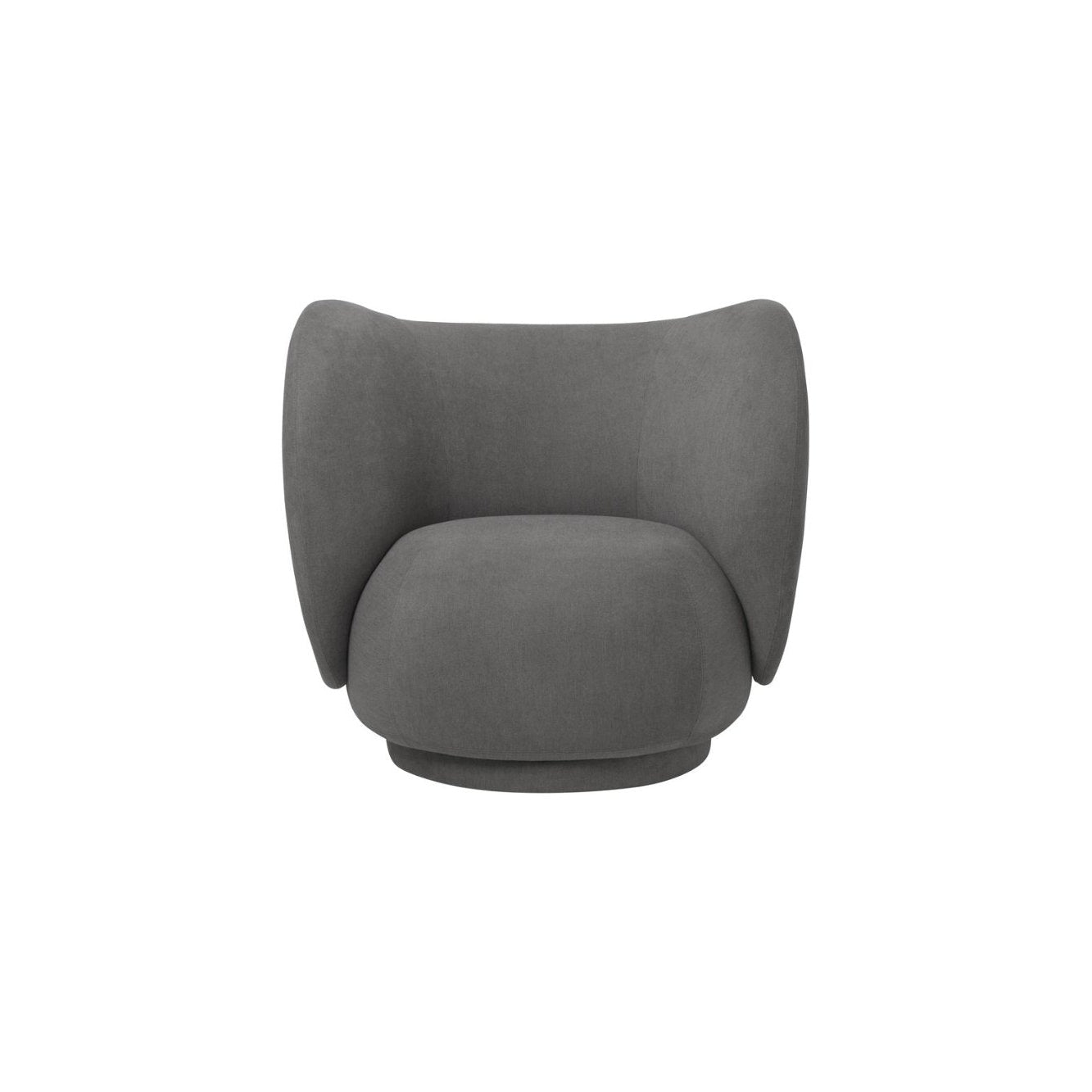 Ferm Living Fauteuil Rico Lounge brossé, gris