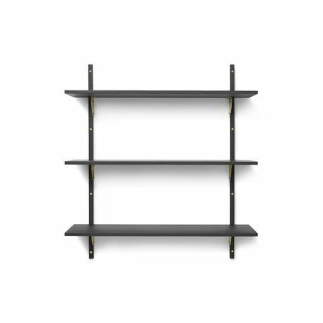 Ferm Living Sector Shelf Dark Stained Ash/Messing, 87cm