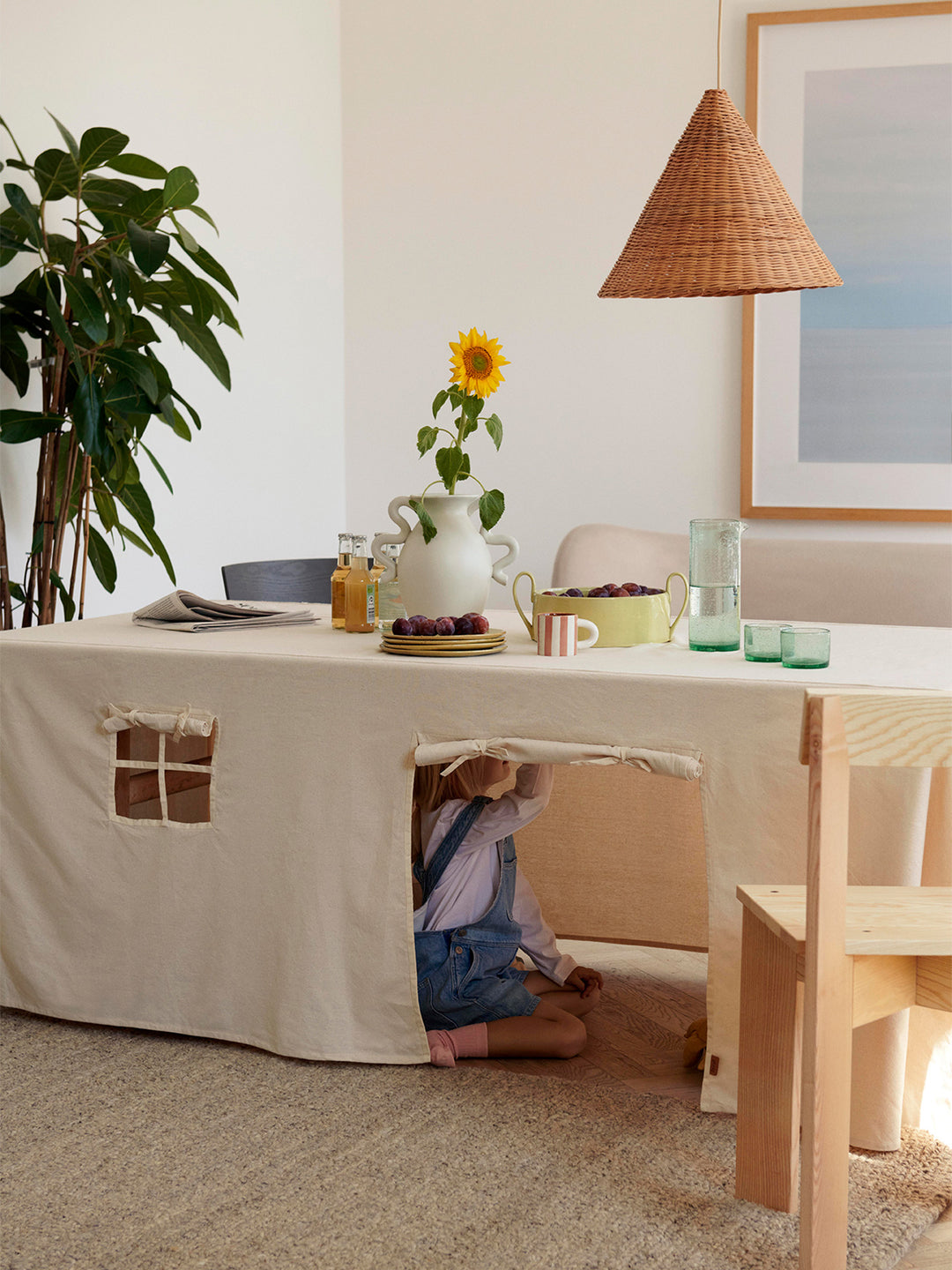 Ferm Living Régler la table de nappe, à côté du blanc