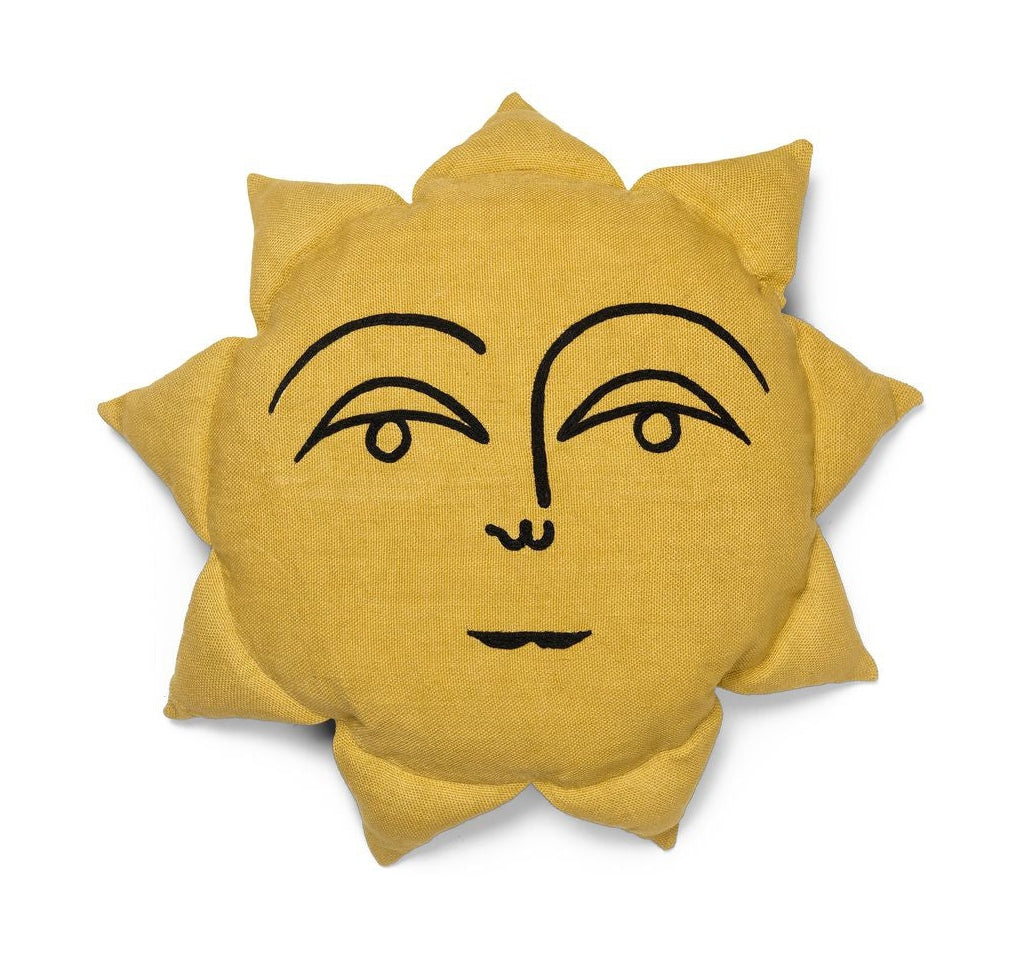 Ferm -Living Sun Cushion, amarillo
