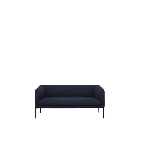Ferm Living Drej sofa 2 Fiord, solid mørkeblå