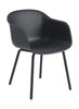 Muuto Fauteuil extérieur fibre, noir anthracite