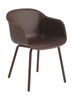 Muuto Fauteuil extérieur fibre, rouge marron