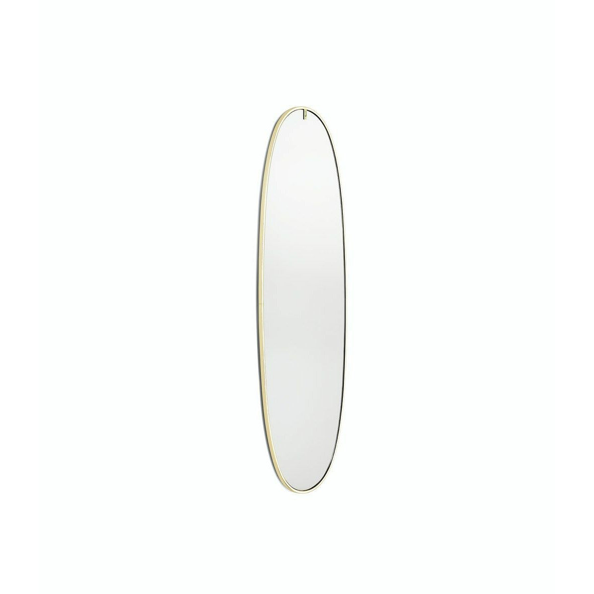 FLOS La Plus Belle -peili integroidulla valaistuksella, harjattu kulta