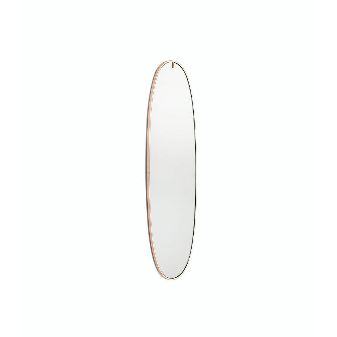 Flos LA Plus Belle Mirror med integrerad belysning, borstad koppar