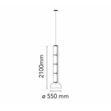 Flos NOCTAMBULE S4 PENDANT CYLINDE ET BOLL