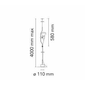 [product_category]-Flos Parentesi Spare Part Component Without Dimmer For Pendant Lamp, Nickel-Flos-8059607020395-F5500058-FLO-5