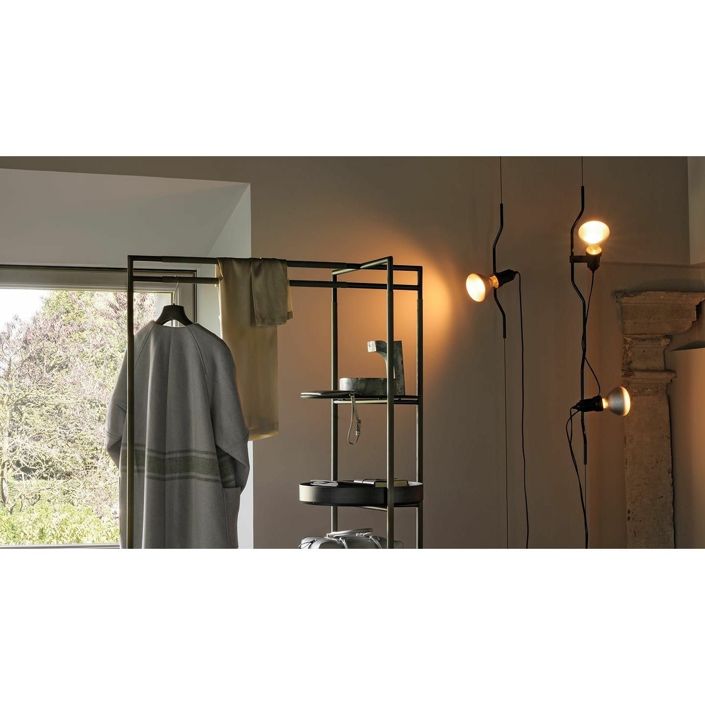 Flos Parentesi Pendant Lamp Without Dimmer, Nickel