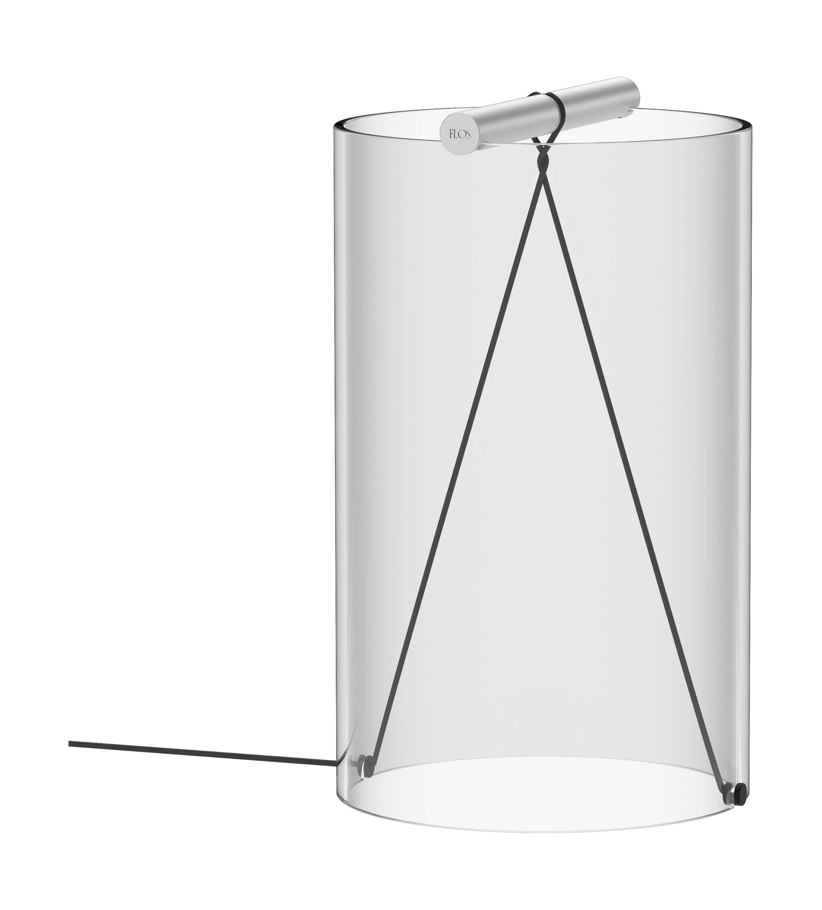 FLOS para atar la lámpara de mesa T2, aluminio