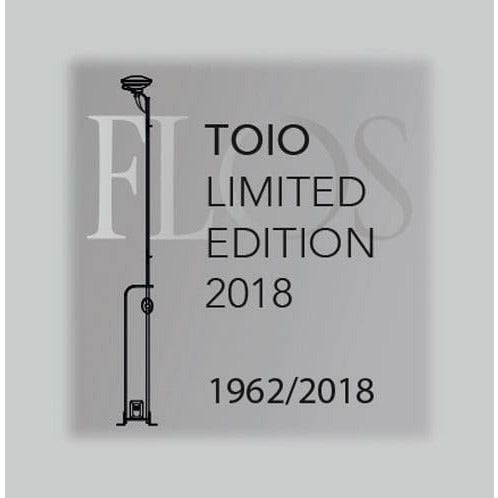 Flos Toio Special Edition Floor Lampi, Black Matt