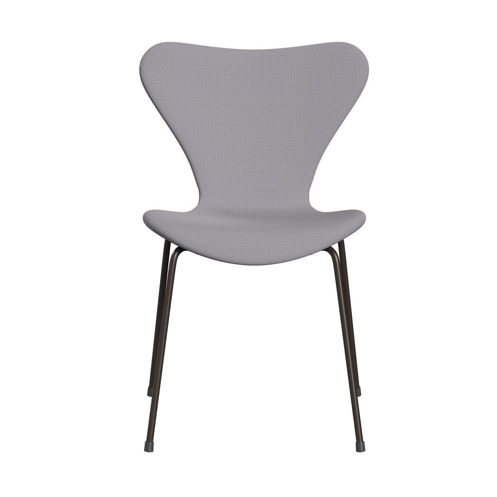 Fritz Hansen 3107 Silla tapicería completa, bronce marrón/captura gris claro