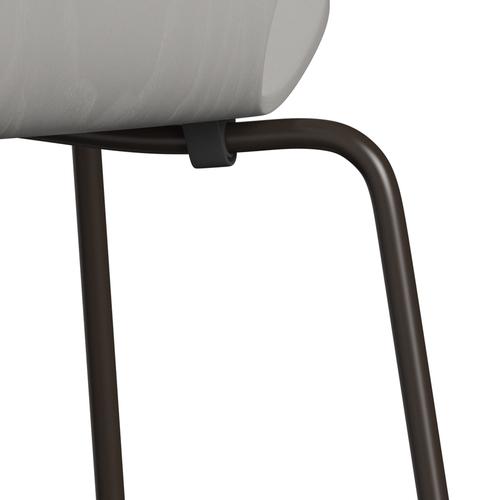 Fritz Hansen 3107 Stol UnupHolstered, Brown Bronze/Dyed Ash Nine Gray