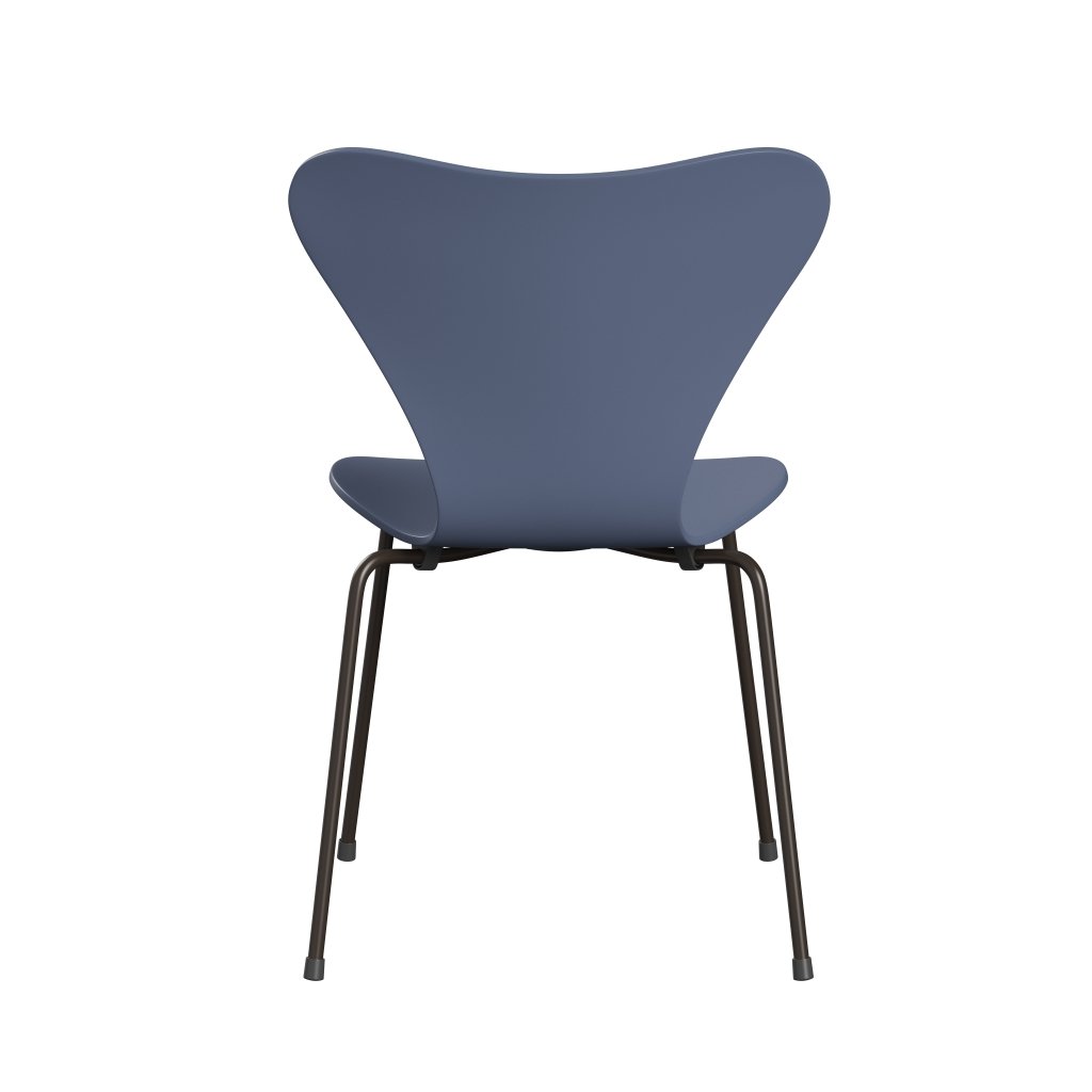 Fritz Hansen 3107 Stol UnupHolstered, Brown Bronze/Lacquered Dusk Blue