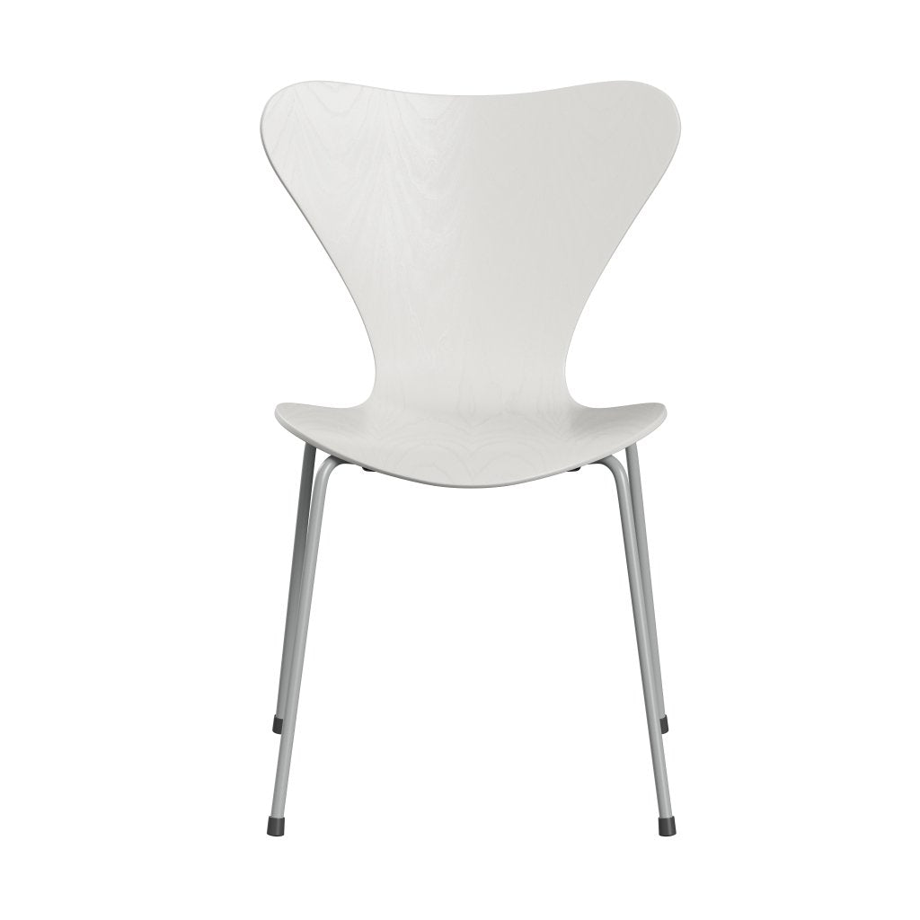 Sedia Fritz Hansen 3107 non uffolisca, nove bianche di cenere grigio/tinto