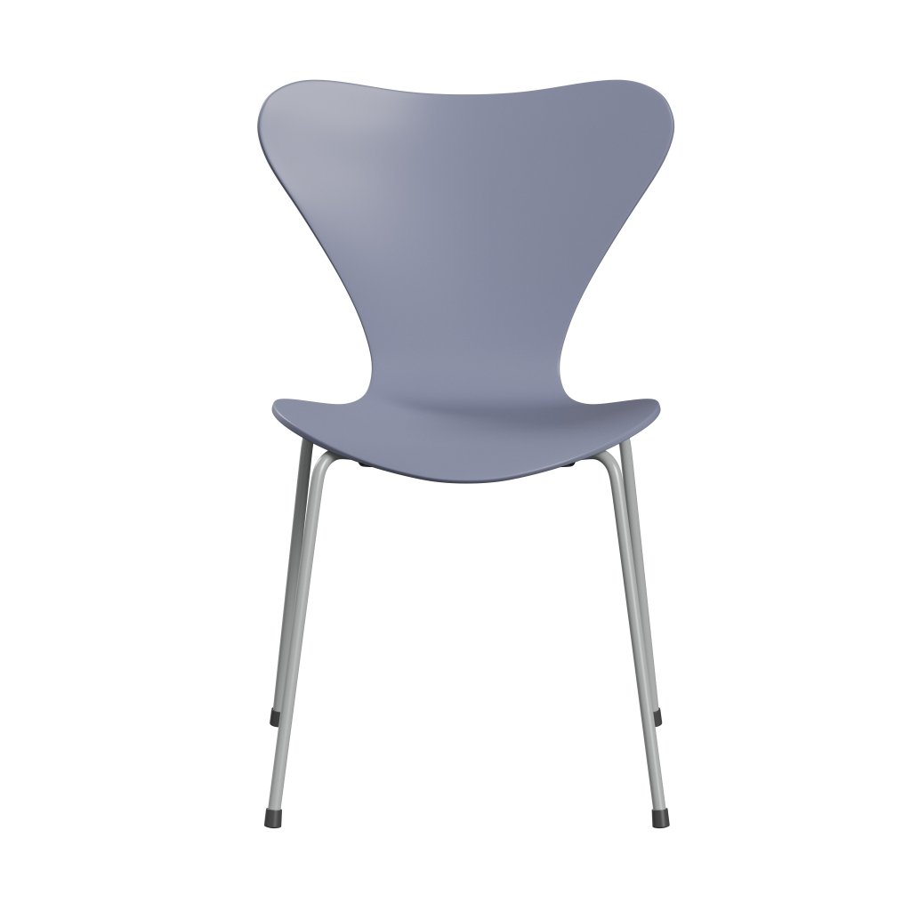 Fritz Hansen 3107 chaise unophastered, neuf lavande gris / laquée bleu