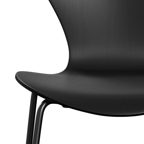 Fritz Hansen 3107 Stol UnupHolstered, sort/farvet aske sort