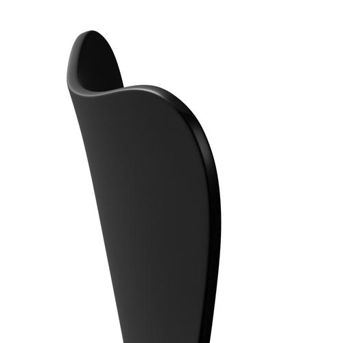 Fritz Hansen 3107 chaise unophastered, noir / laqué noir