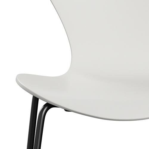 Fritz Hansen 3107 chaise unophastered, noir / laqué blanc