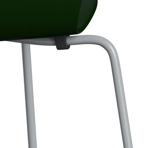 Fritz Hansen 3107 Stol Upholstered, sølvgrå/farvet aske Evergreen