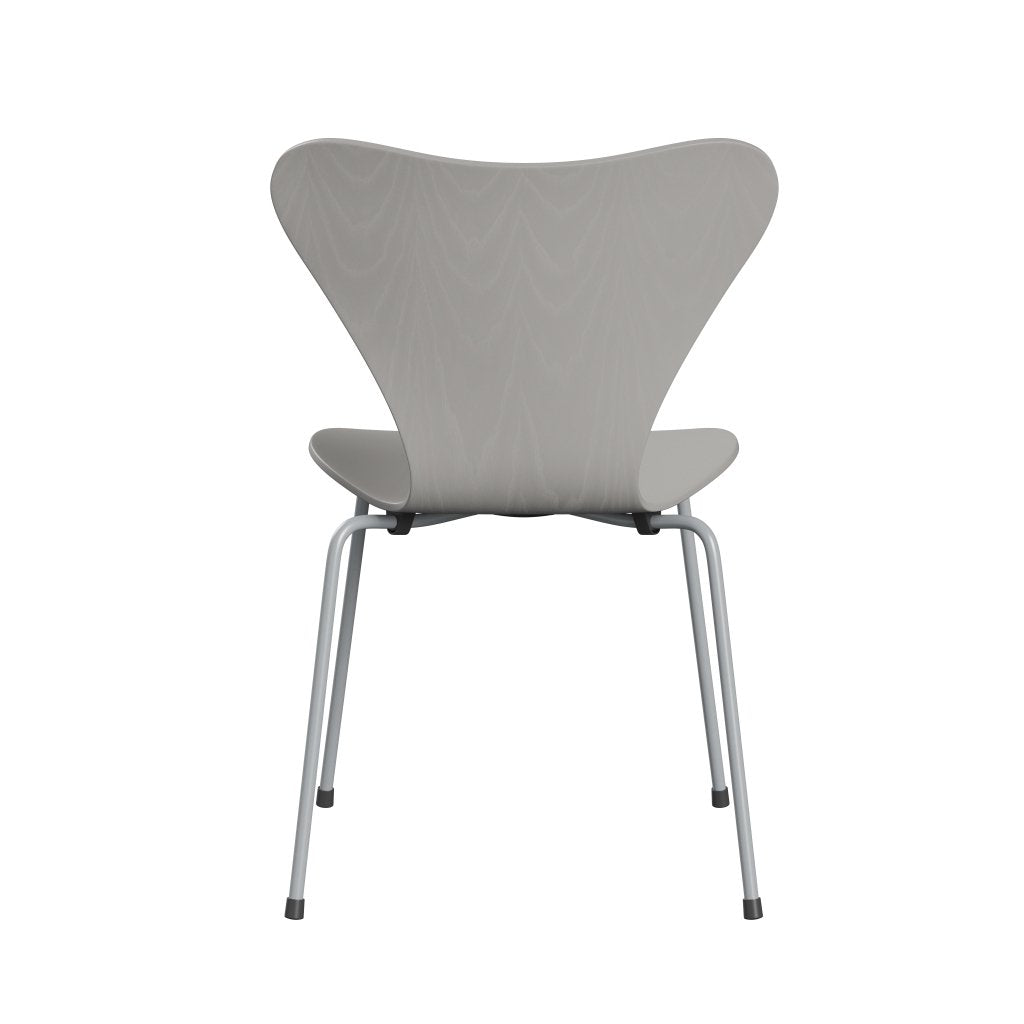 Sedia Fritz Hansen 3107 non uffolisca, cenere grigio/tinto d'argento nove grigio