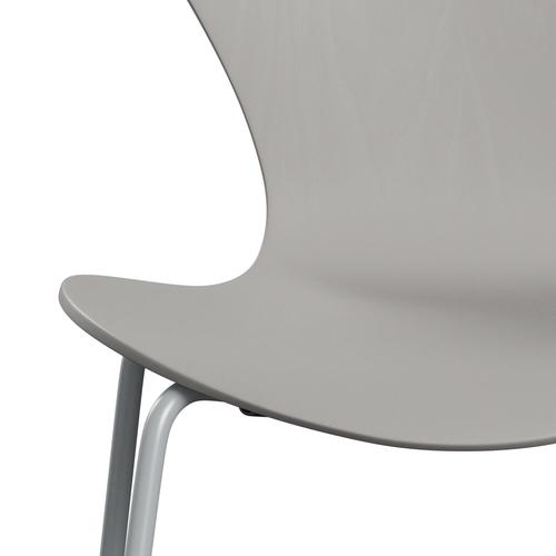 Sedia Fritz Hansen 3107 non uffolisca, cenere grigio/tinto d'argento nove grigio