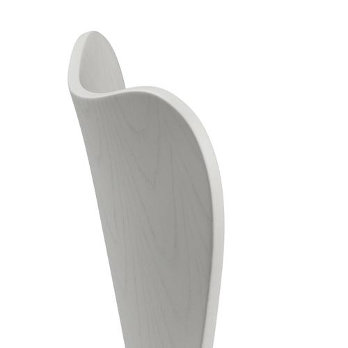 Fritz Hansen 3107 chaise unophastered, gris argenté / cendres coloré blanc