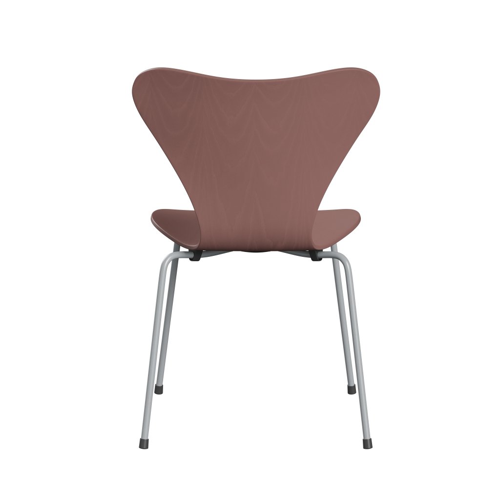 Sedia Fritz Hansen 3107 non uffolisca, grigio argento/color rosa selvatica di cenere selvatica