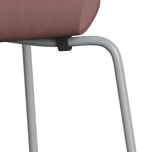 Fritz Hansen 3107 Silla sin supervolotear, gris plateado/color ceniza de color rosa salvaje