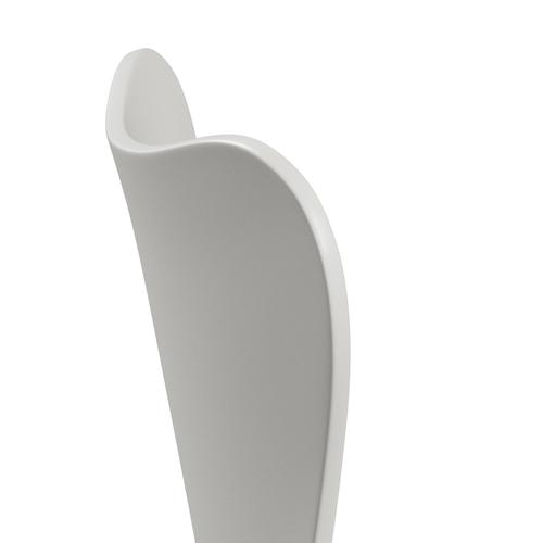 Fritz Hansen 3107 chaise unophastered, gris argenté / blanc laqué