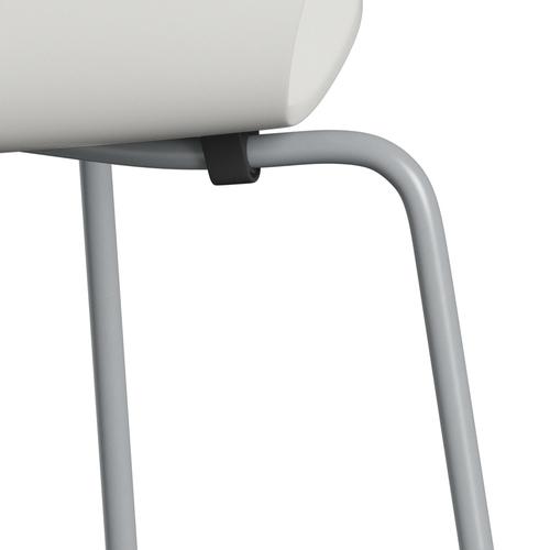 Fritz Hansen 3107 chaise unophastered, gris argenté / blanc laqué