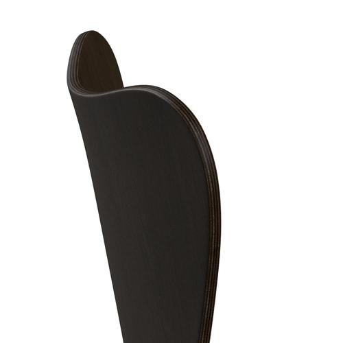 Fritz Hansen 3107 chaise unPolsthastered, chaude graphite / chêne taché de sombre