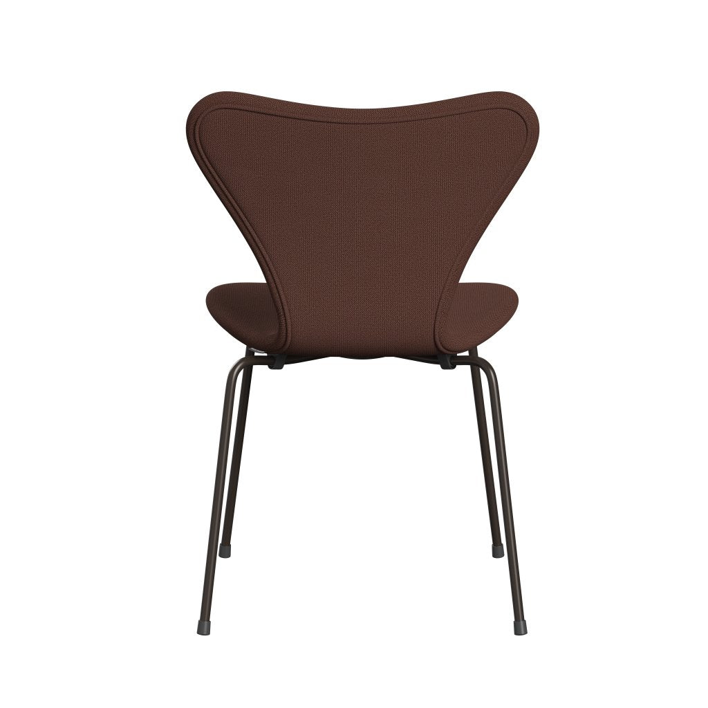 Fritz Hansen 3107 stol full klädsel, brun brons/fångst brun/ljusrosa