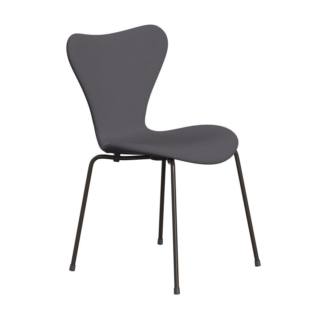 Fritz Hansen 3107 chaise complète complète, bronze brun / capture gris foncé