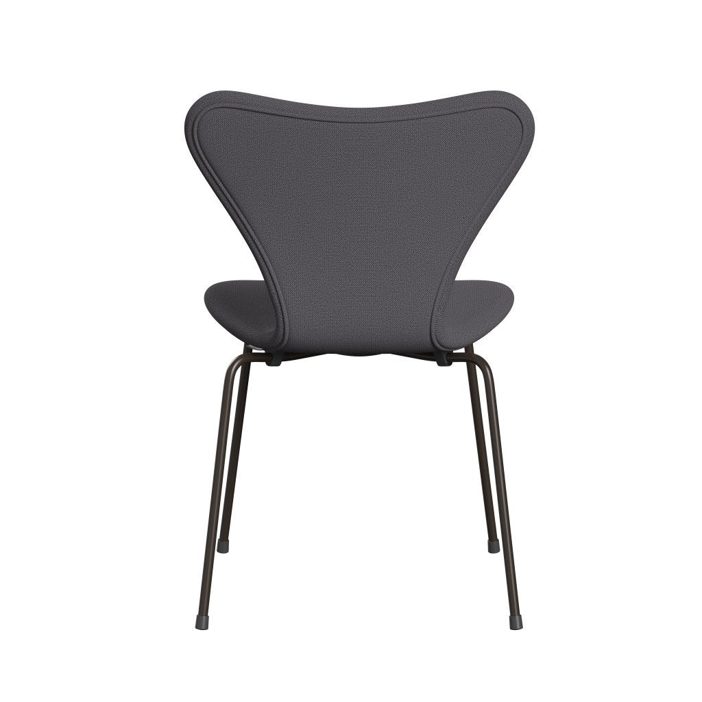 Fritz Hansen 3107 sedia piena tappezzeria, bronzo marrone/cattura grigio scuro