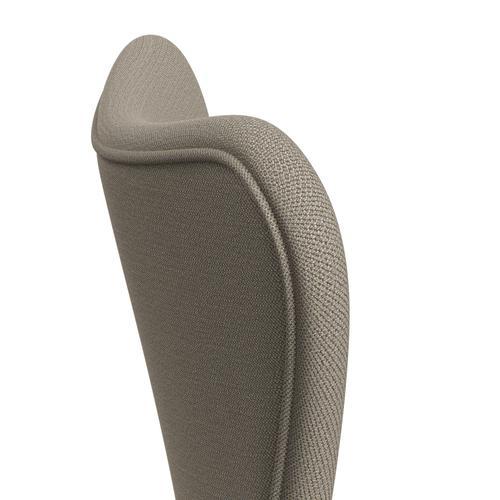 Fritz Hansen 3107 chaise pleine d'ameublement, bronze brun / capture de sable gris