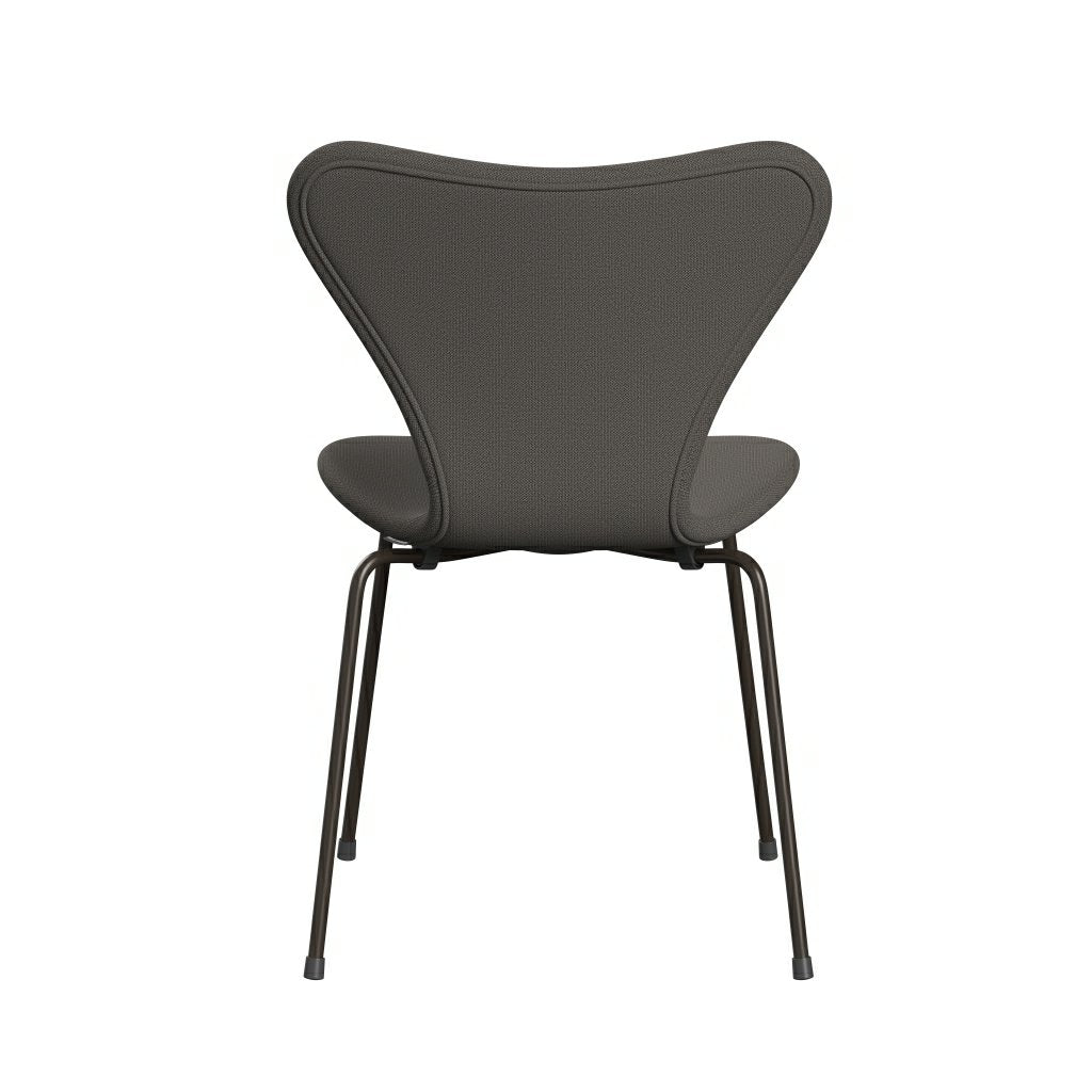 Fritz Hansen 3107 Stuhl Vollpolsterung, Brown Bronze/Capture Warm Dark Grey