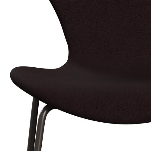 Fritz Hansen 3107 stol full møbeltrekk, brun bronse/ChristianShavn Dark Red Uni