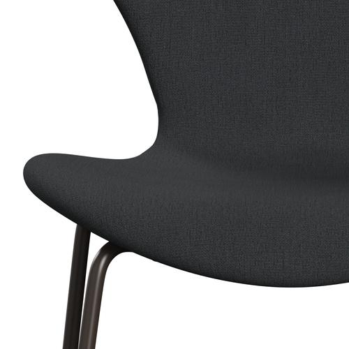 Fritz Hansen 3107 chaise complète complète, bronze brun / christianshavn gris