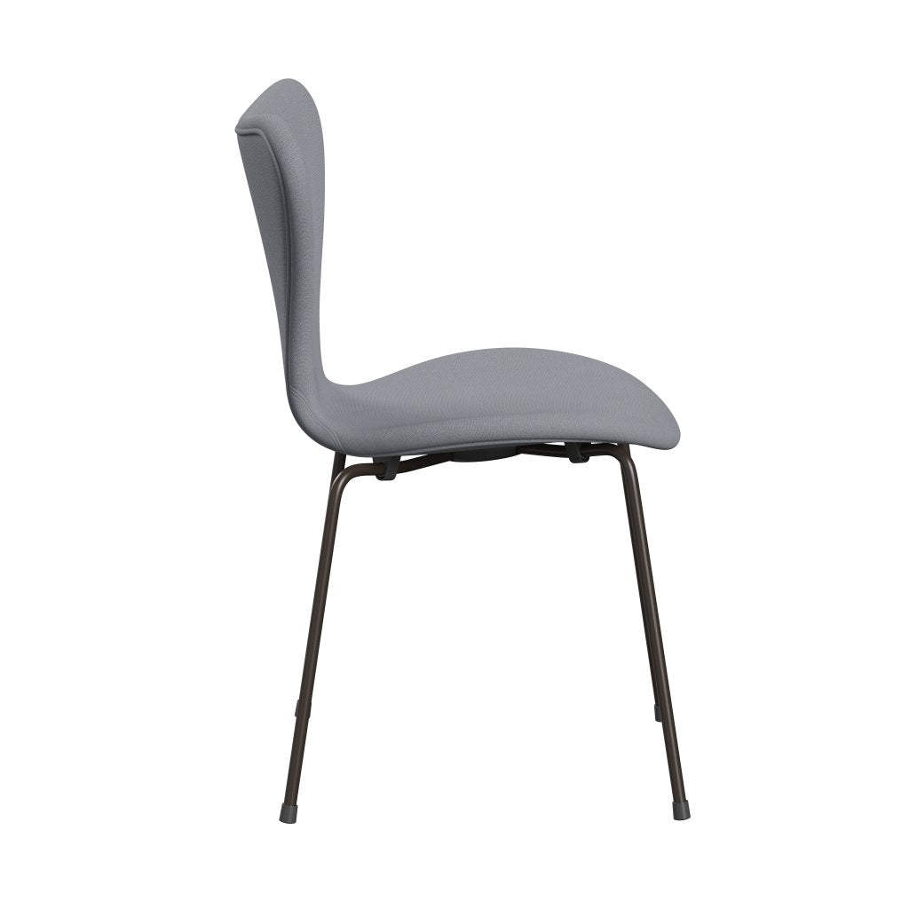 Fritz Hansen 3107 sedia piena tappezzeria, bronzo marrone/Christianshavn grigio chiaro uni