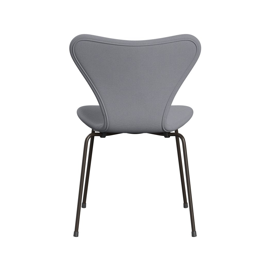 Fritz Hansen 3107 sedia piena tappezzeria, bronzo marrone/Christianshavn grigio chiaro uni